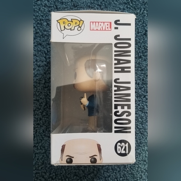 Funko Pop Marvel Spiderman. J. Jonah Jameson #621. Pop In A Box. - Picture 2 of 6